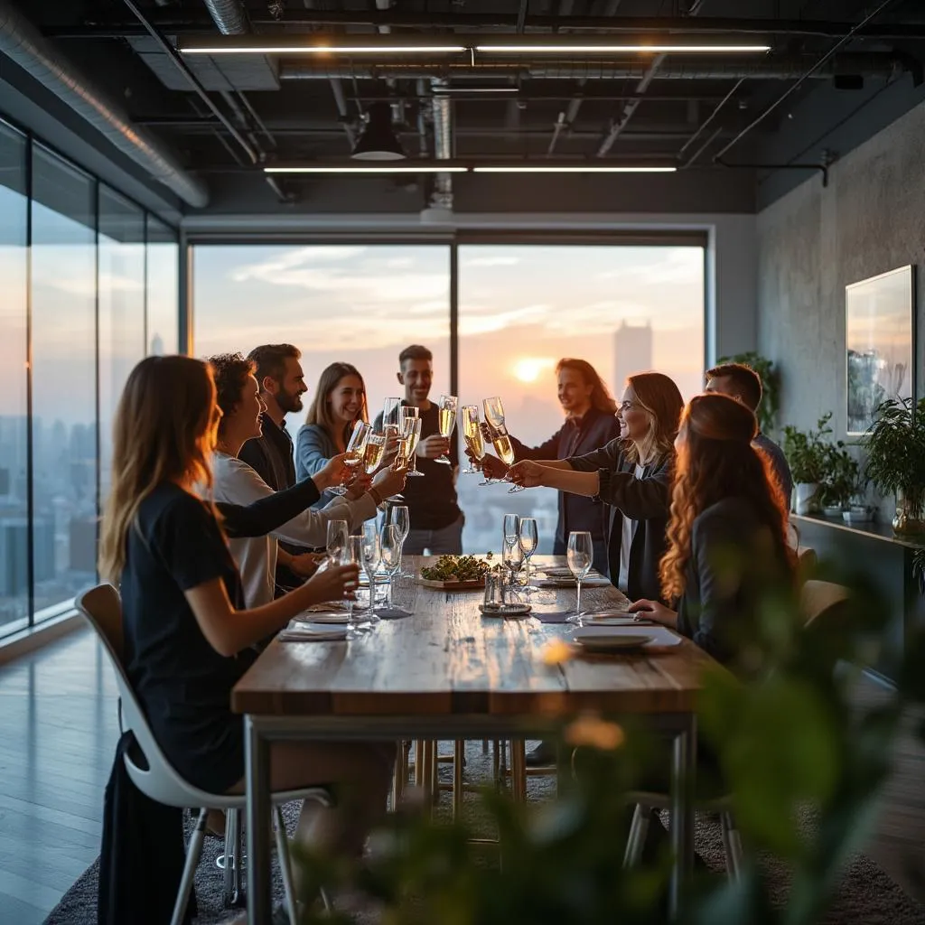 Client success celebration