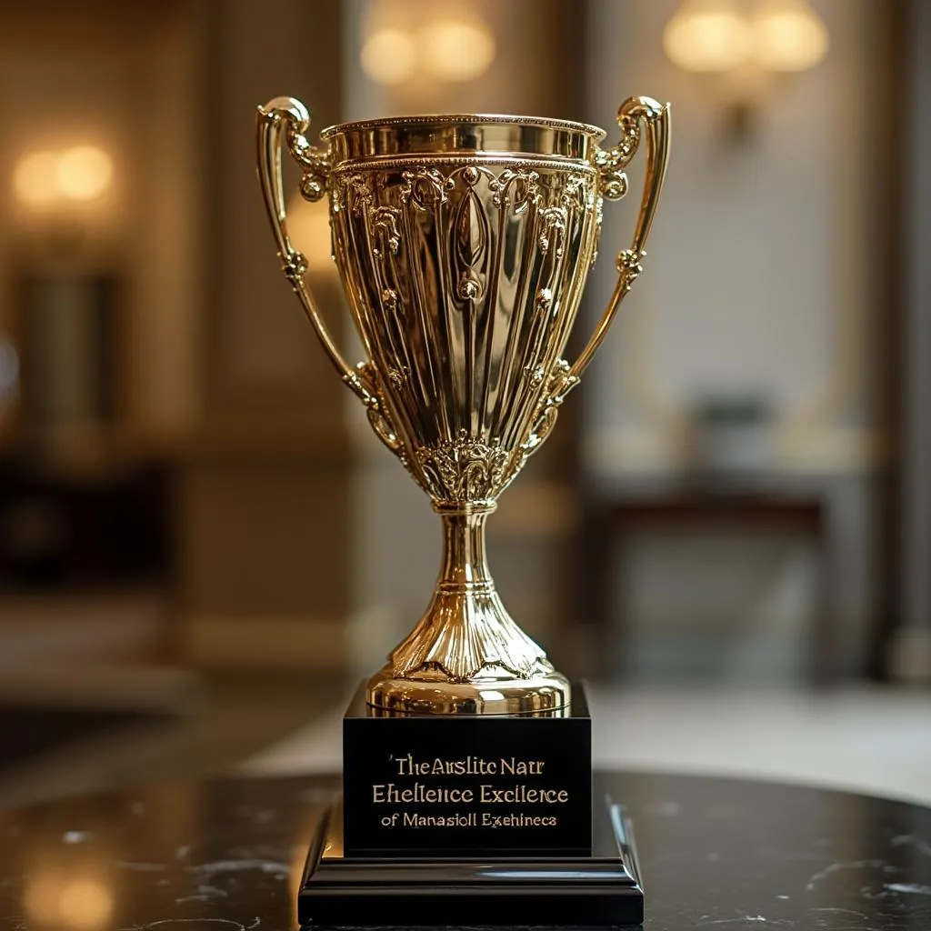Business Excellence Award trophy