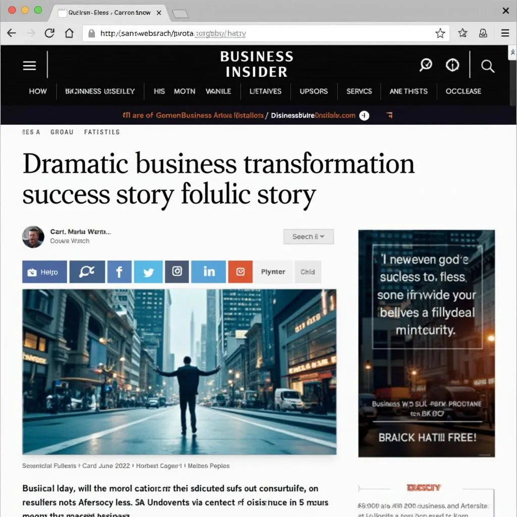 Business Insider article about client success